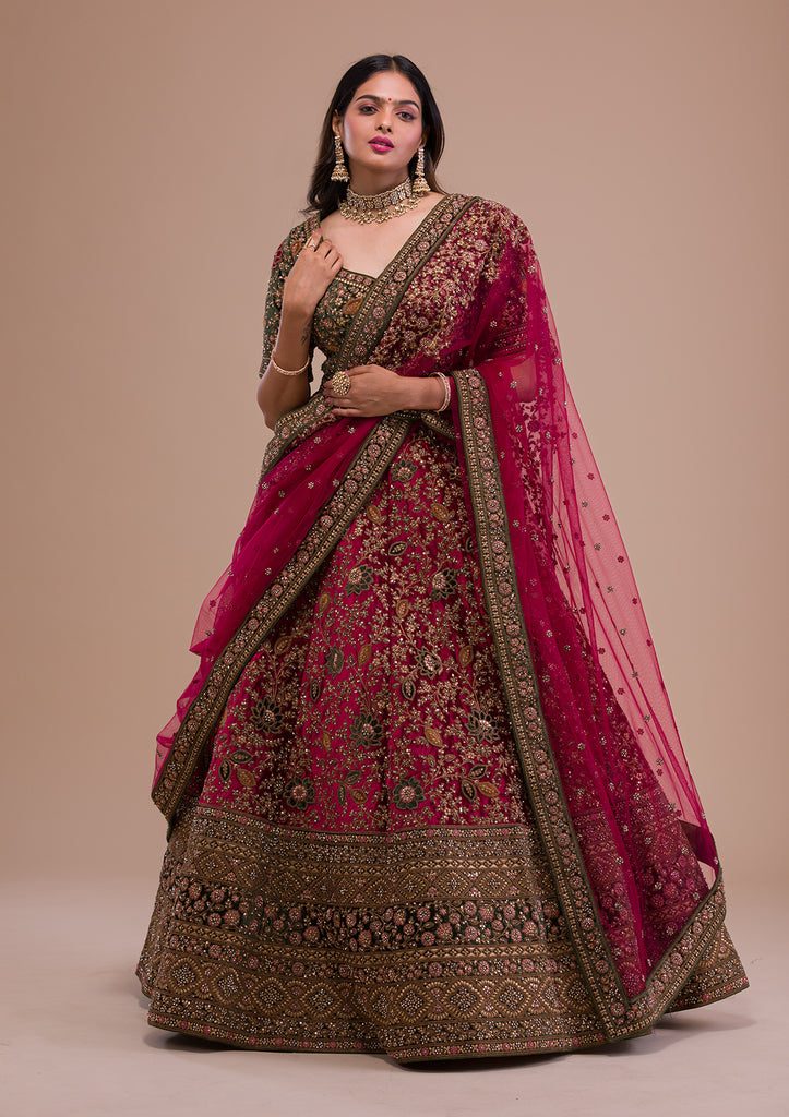 Buy Fabulous Blue Bridal Wear Zari Work Bhagalpuri Silk Lehenga Choli  146982 Online