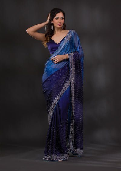 Party Wear Printed Sarees Below 500, With blouse piece, 5.5 m (separate  blouse piece) at Rs 498/piece in Surat