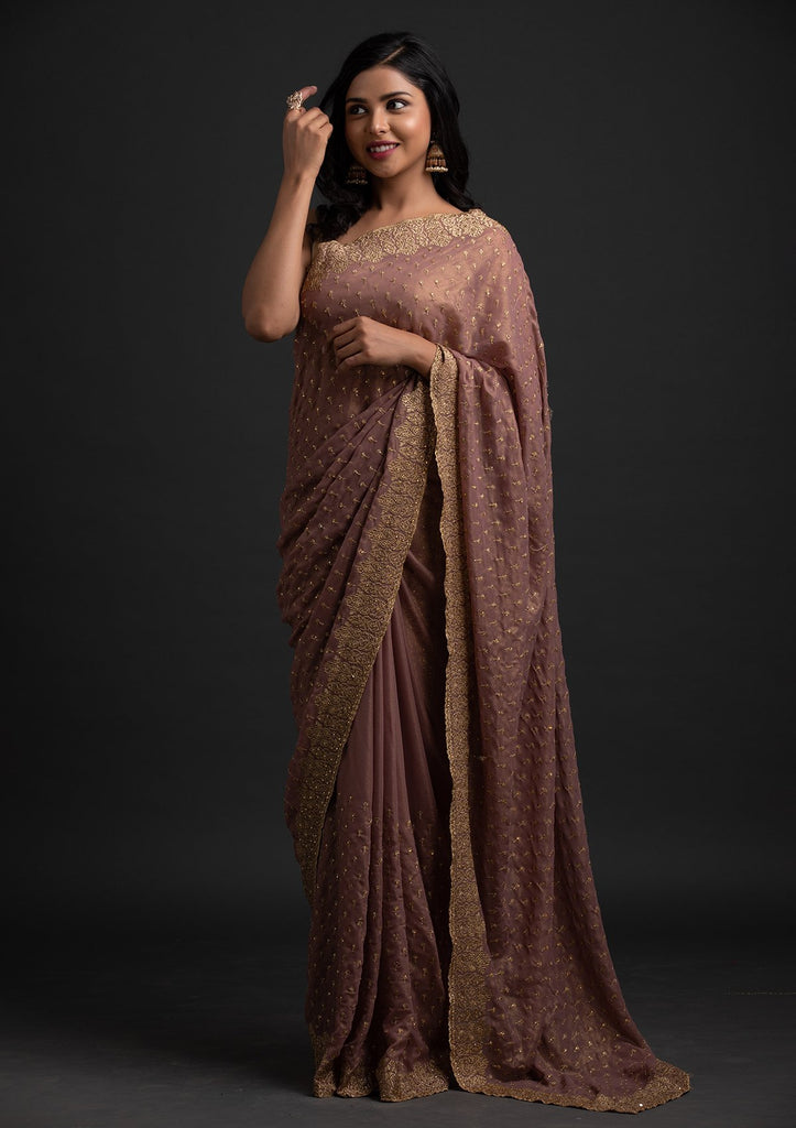 Buy Large Collection Of Mauve Sarees for Women Online Shopping In UK, USA