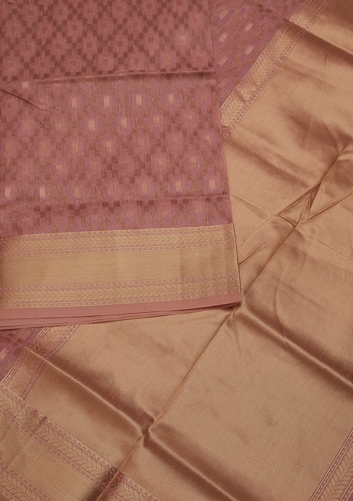 Buy Onion Pink Zariwork Banarasi Saree - Koskii