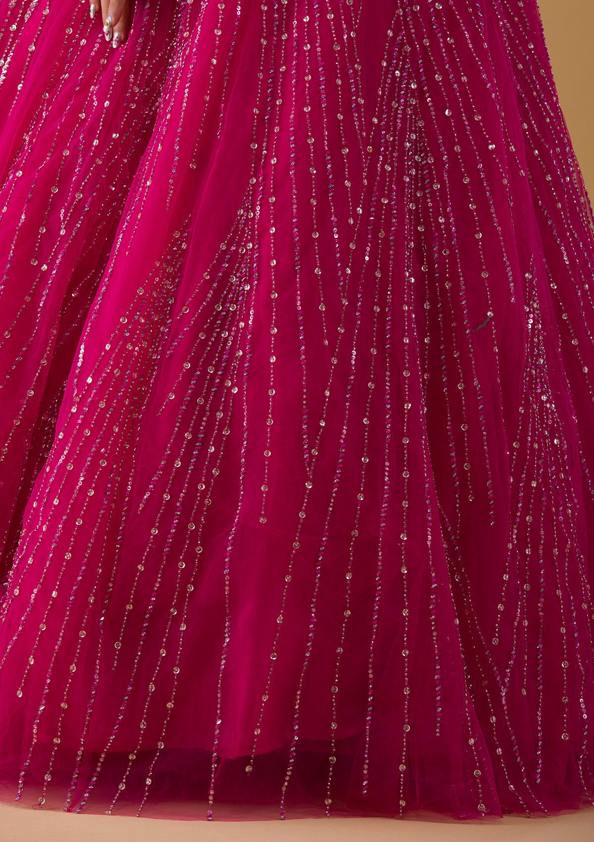 Dazzling Rani Pink Color Gown NNK5503RPI
